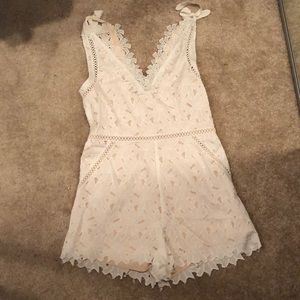 Free People Lace Romper - Fully Lined